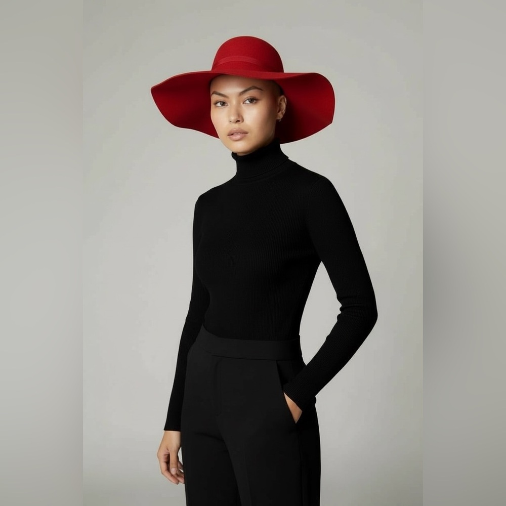 Red Women's Hat - Picture 4 of 6